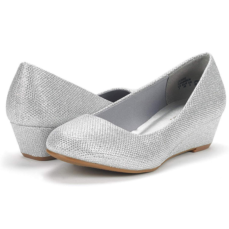 Mid Wedge Heel Pump Shoes