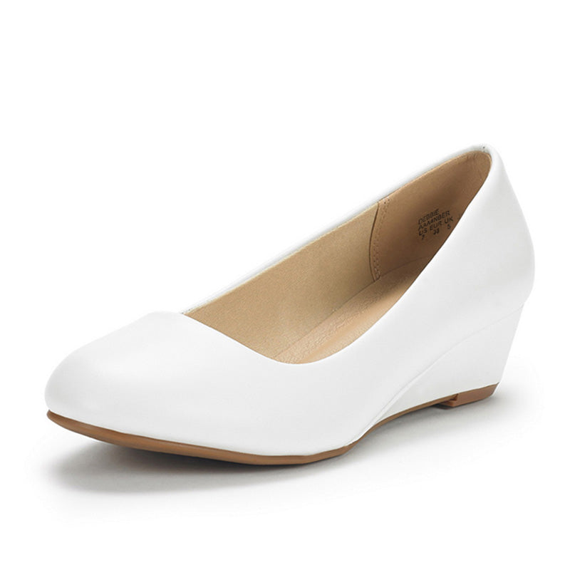 Mid Wedge Heel Pump Shoes