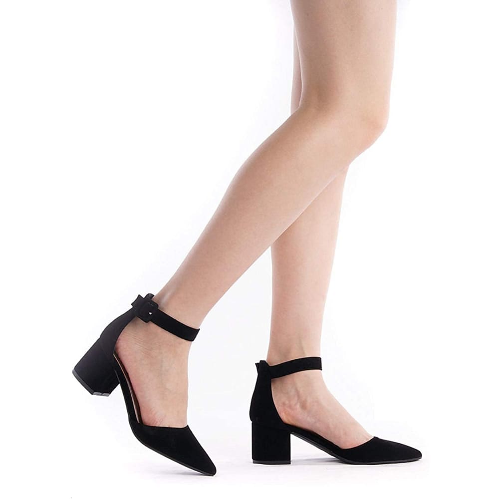 Chunky Low Heel Pumps