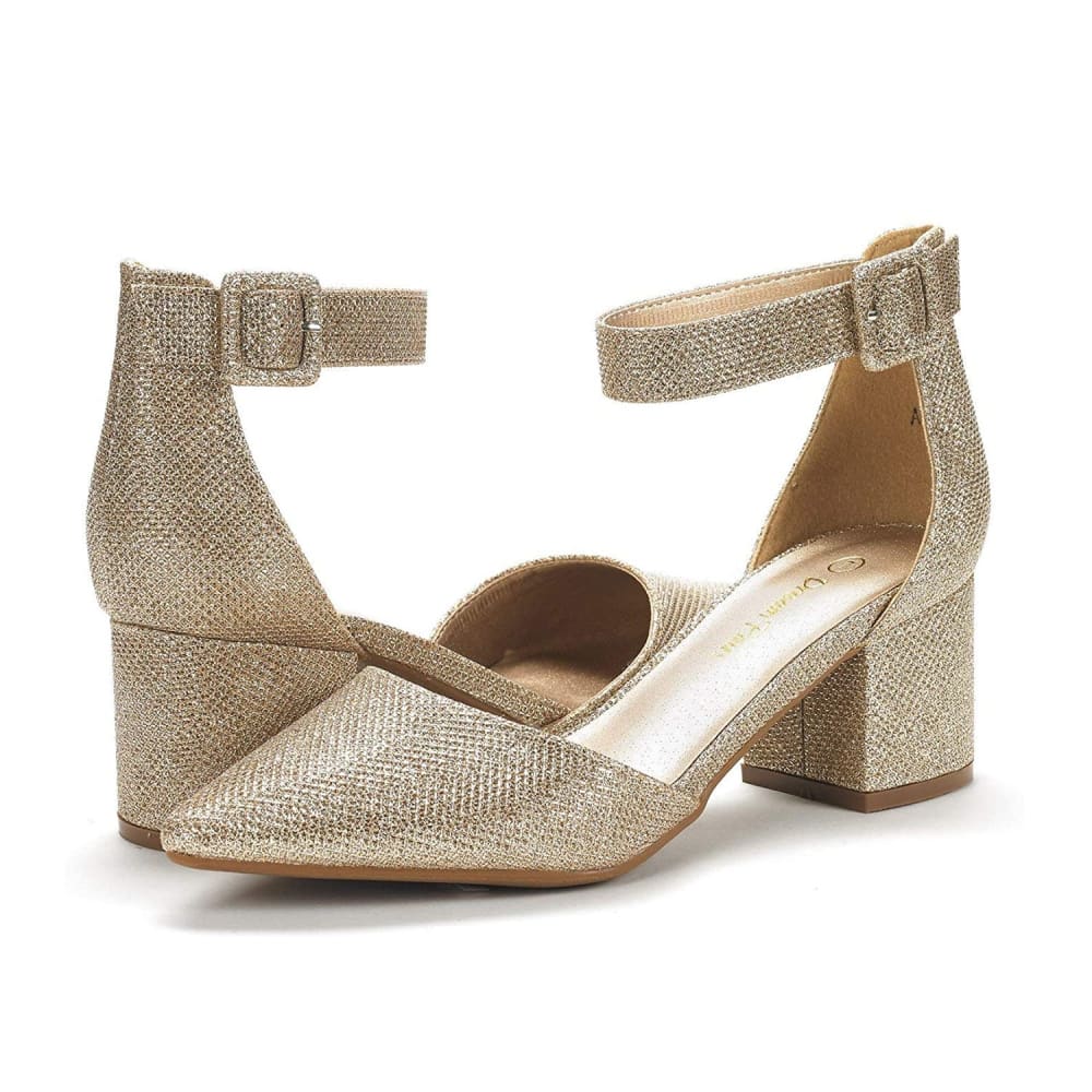 Chunky Low Heel Pumps