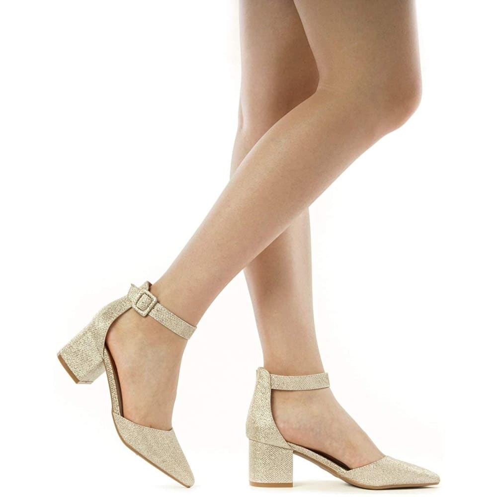 Chunky Low Heel Pumps
