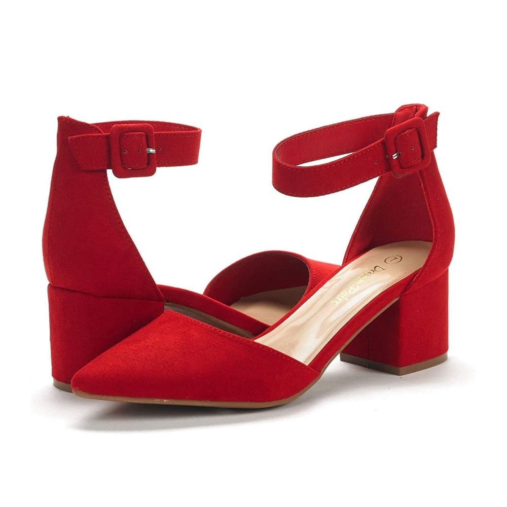 Chunky Low Heel Pumps