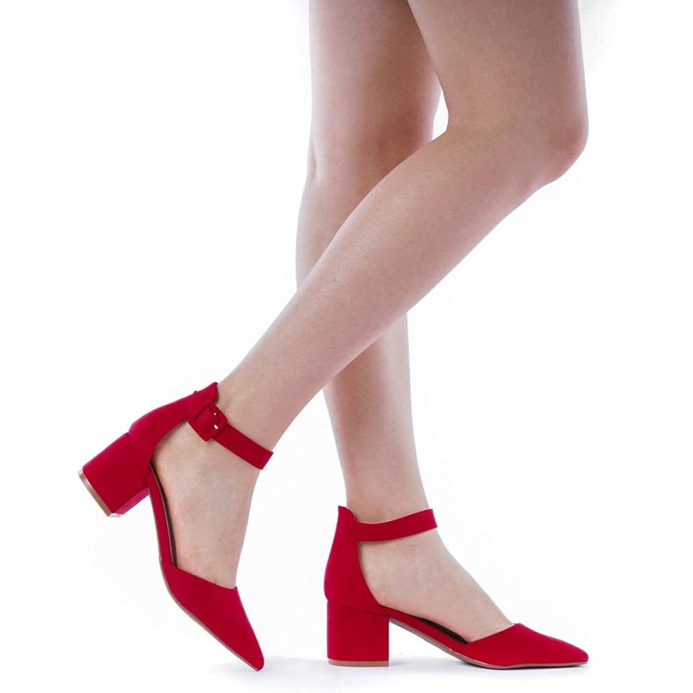 Chunky Low Heel Pumps