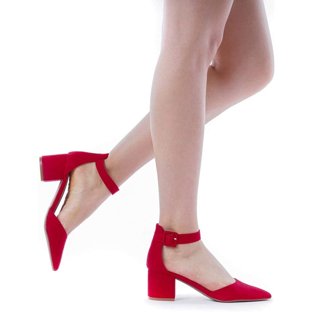 Chunky Low Heel Pumps