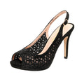 Peep Toe Rhinestone Pumps