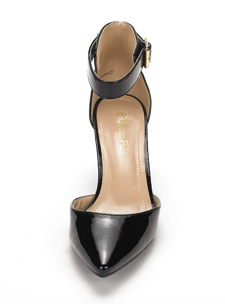 Women's Closed Toe Ankle Strap Heels
