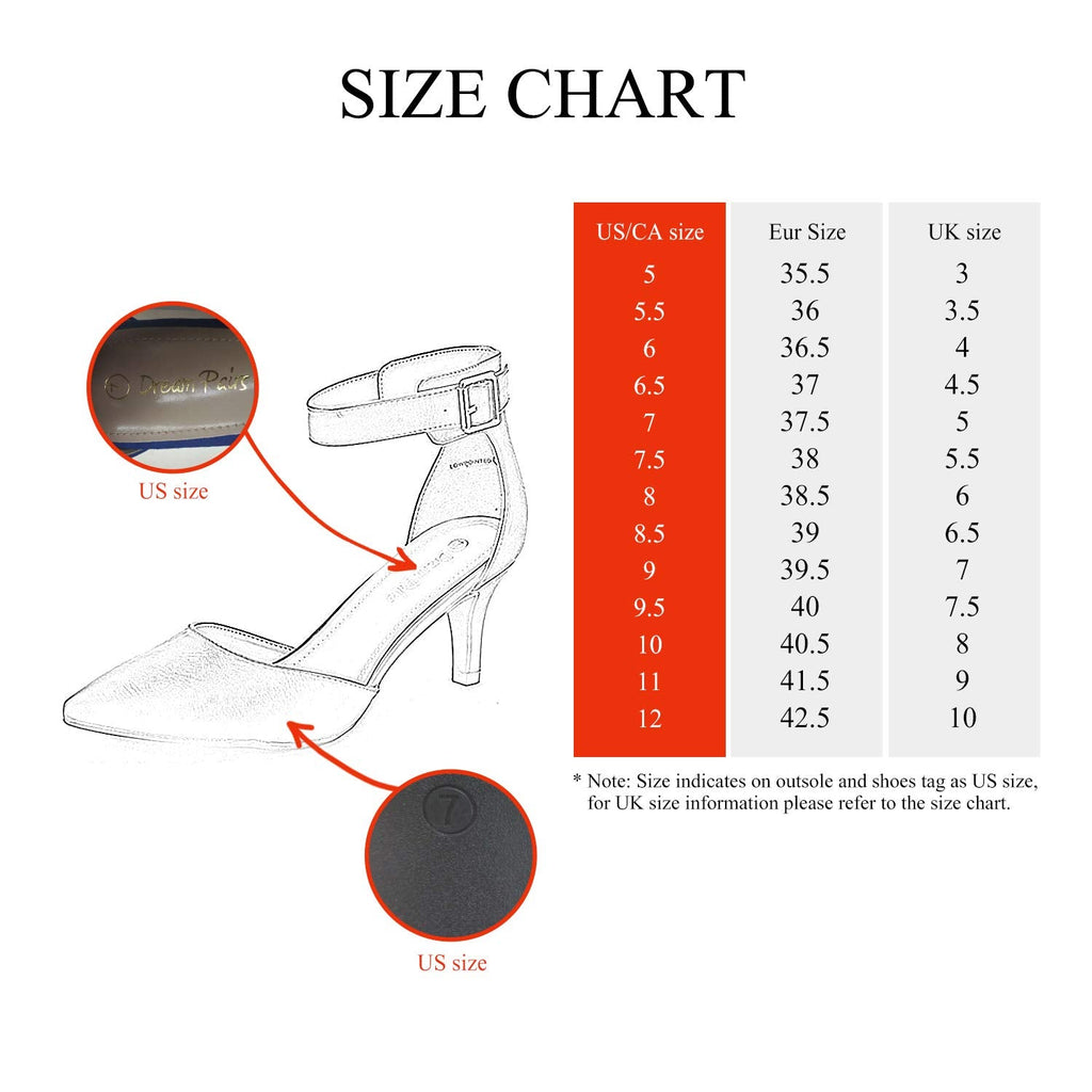 Women's Closed Toe Ankle Strap Heels