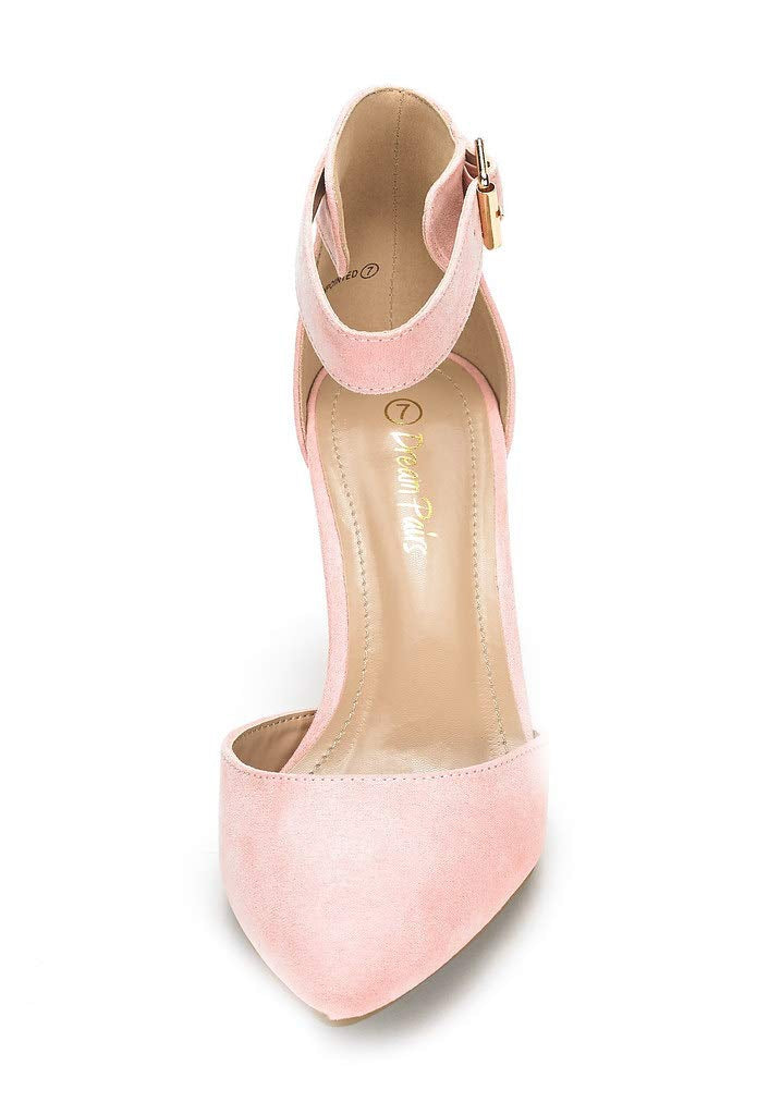 Women's Closed Toe Ankle Strap Heels