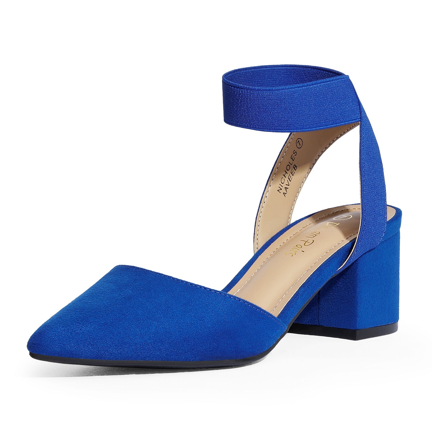 Pointed Toe Pumps with Ankle Strap
