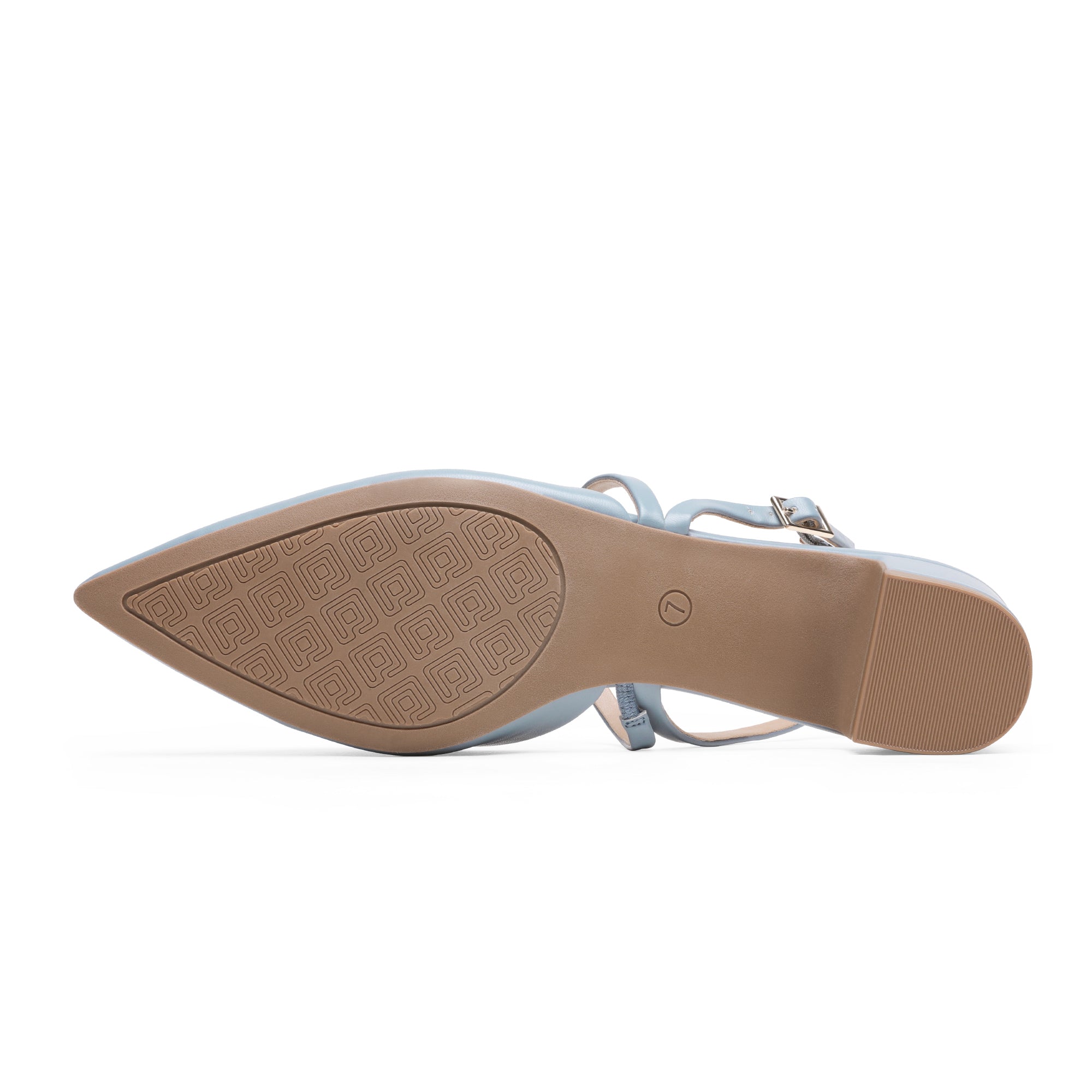 Closed Toe Chunky Slingback Pumps
