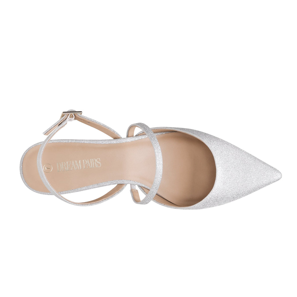 Closed Toe Chunky Slingback Pumps