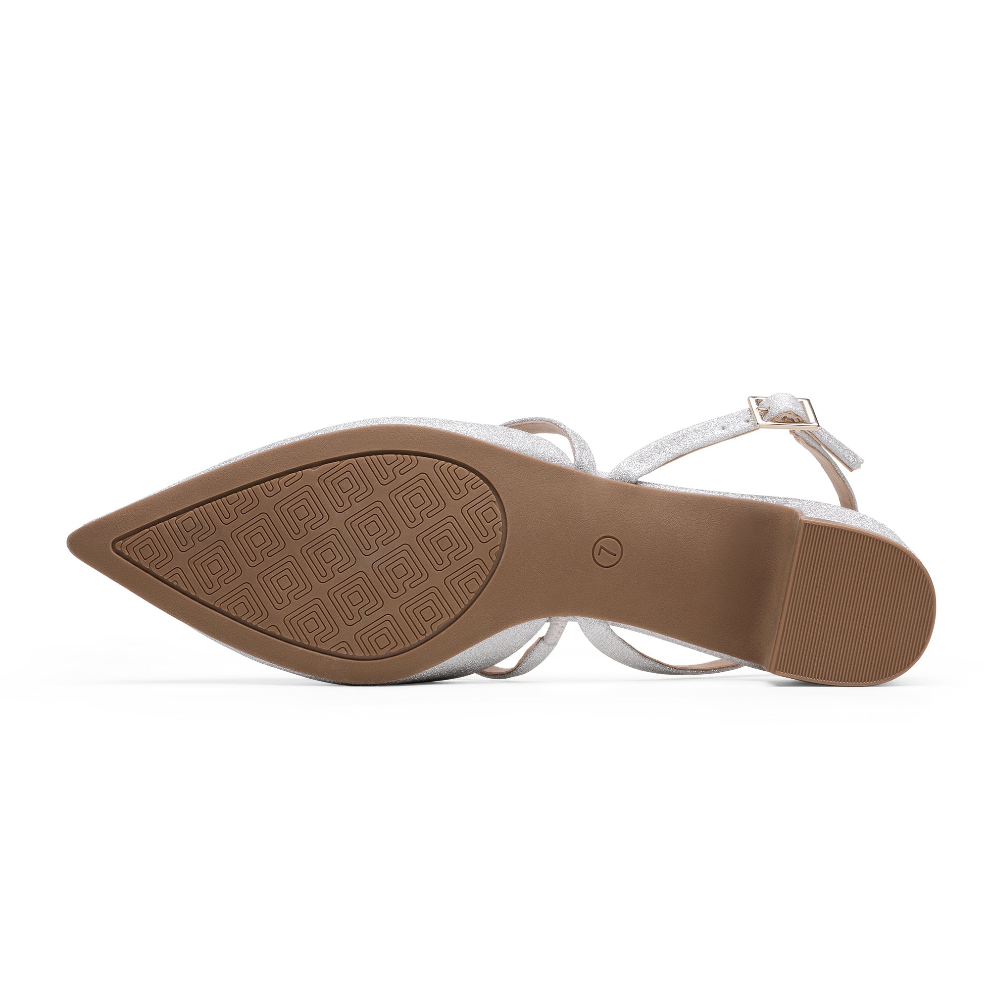 Closed Toe Chunky Slingback Pumps