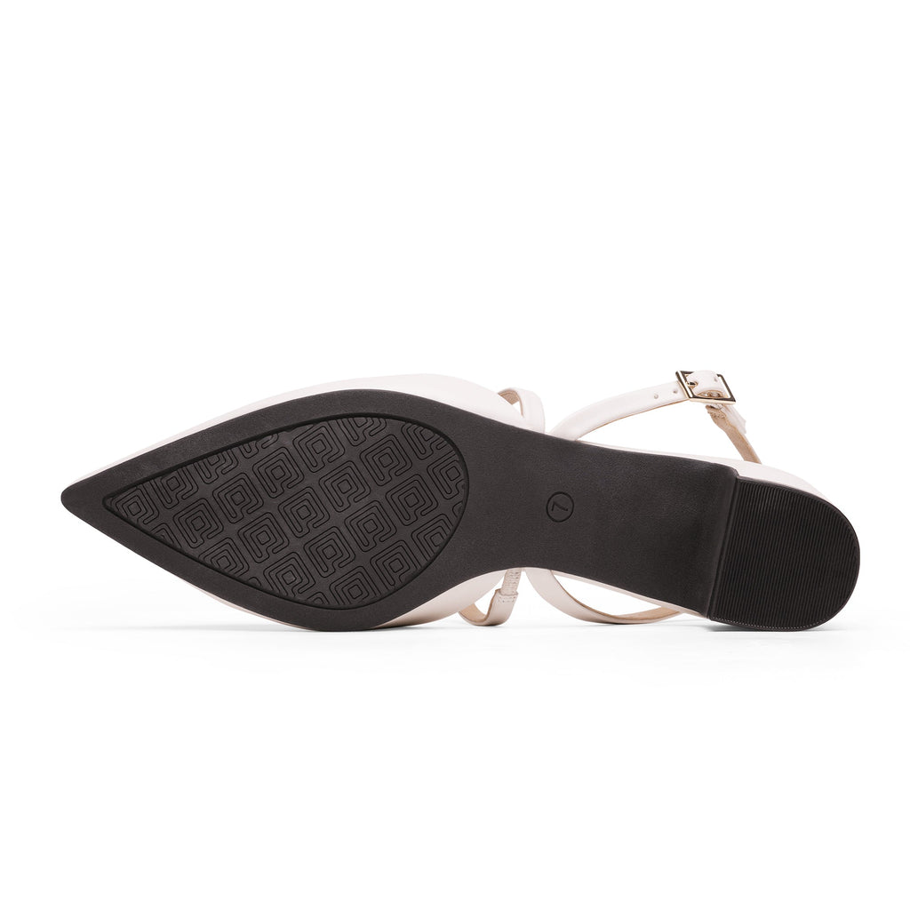 Closed Toe Chunky Slingback Pumps