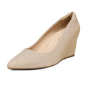 Pointed Toe Wedge Pump Shoes