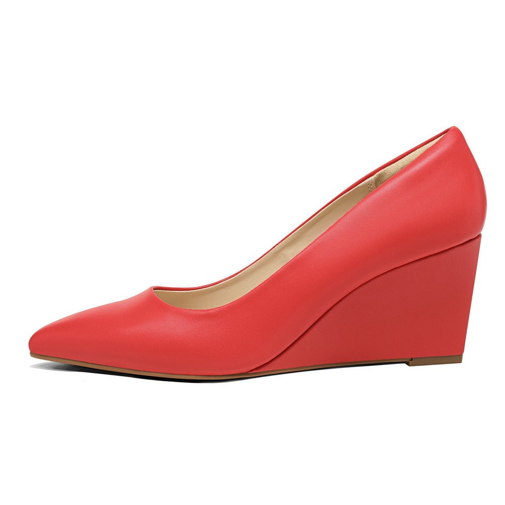Pointed Toe Wedge Pump Shoes