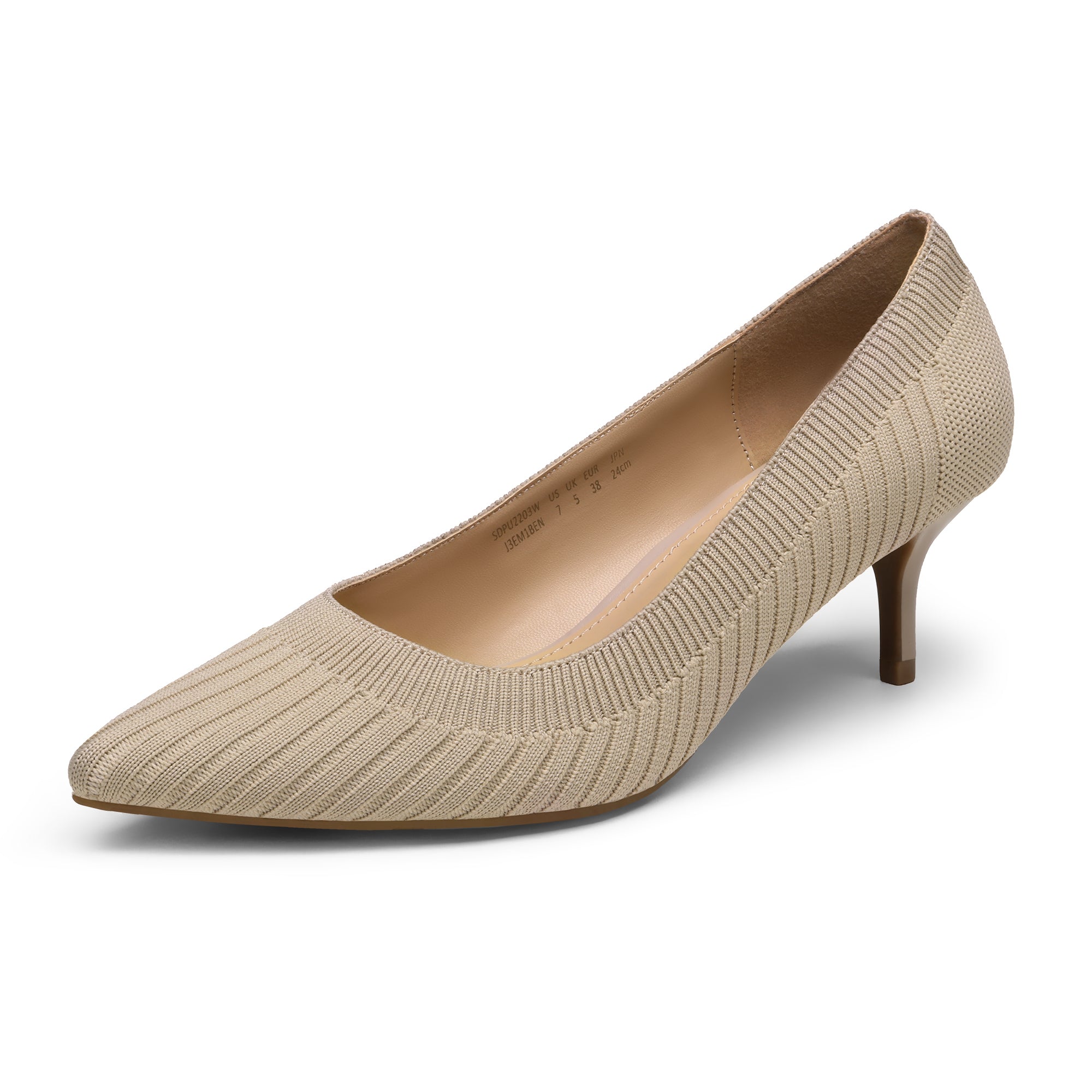 Pointed Toe Low Heel Pumps