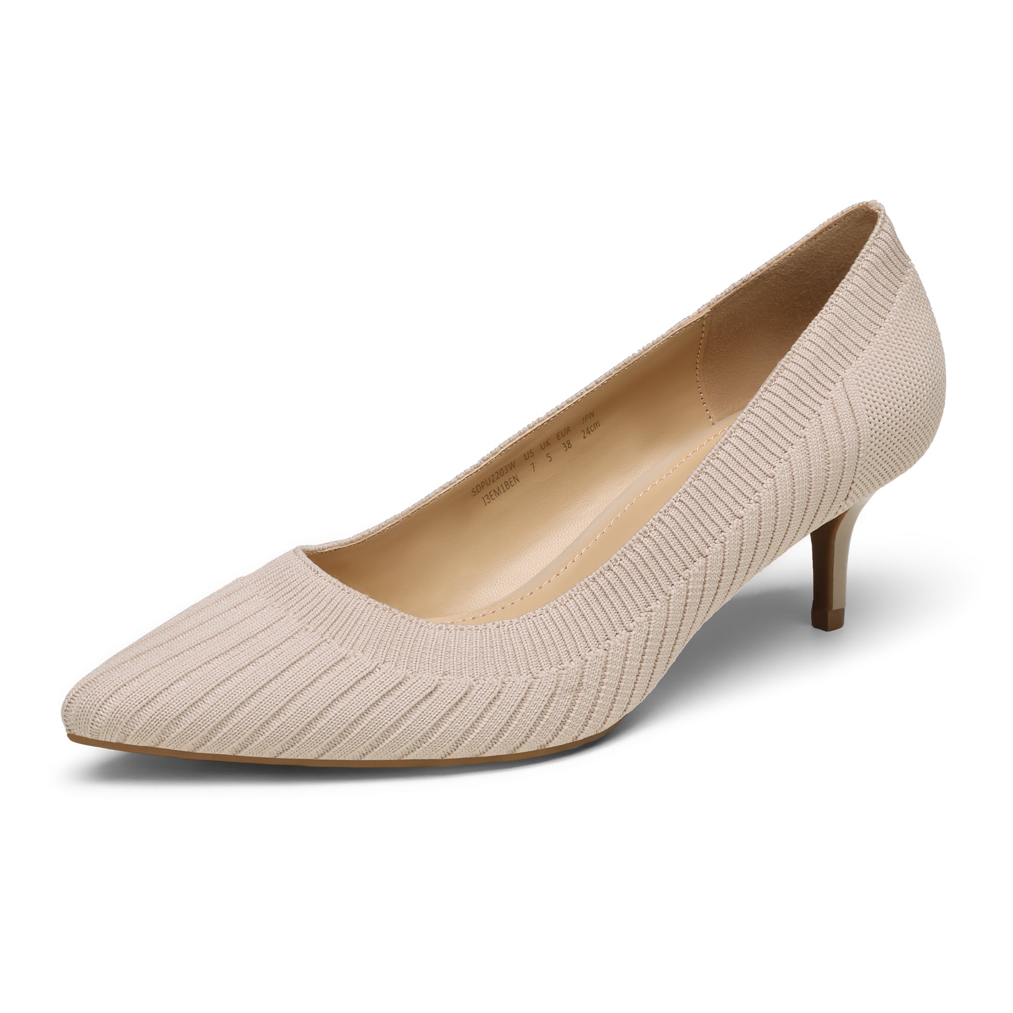 Pointed Toe Low Heel Pumps