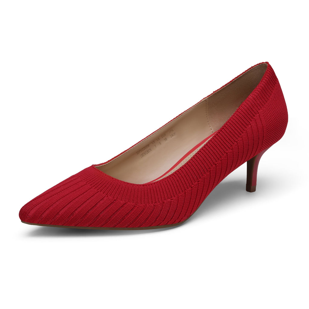 Pointed Toe Low Heel Pumps