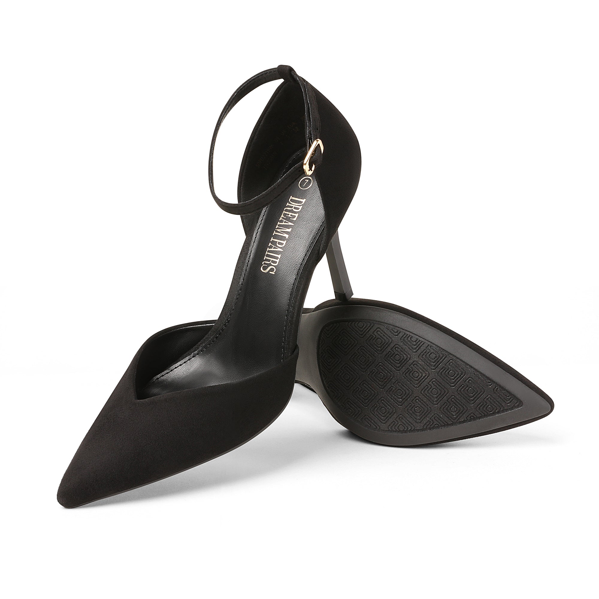 Ankle Strap Pointy Stiletto Pump Heels