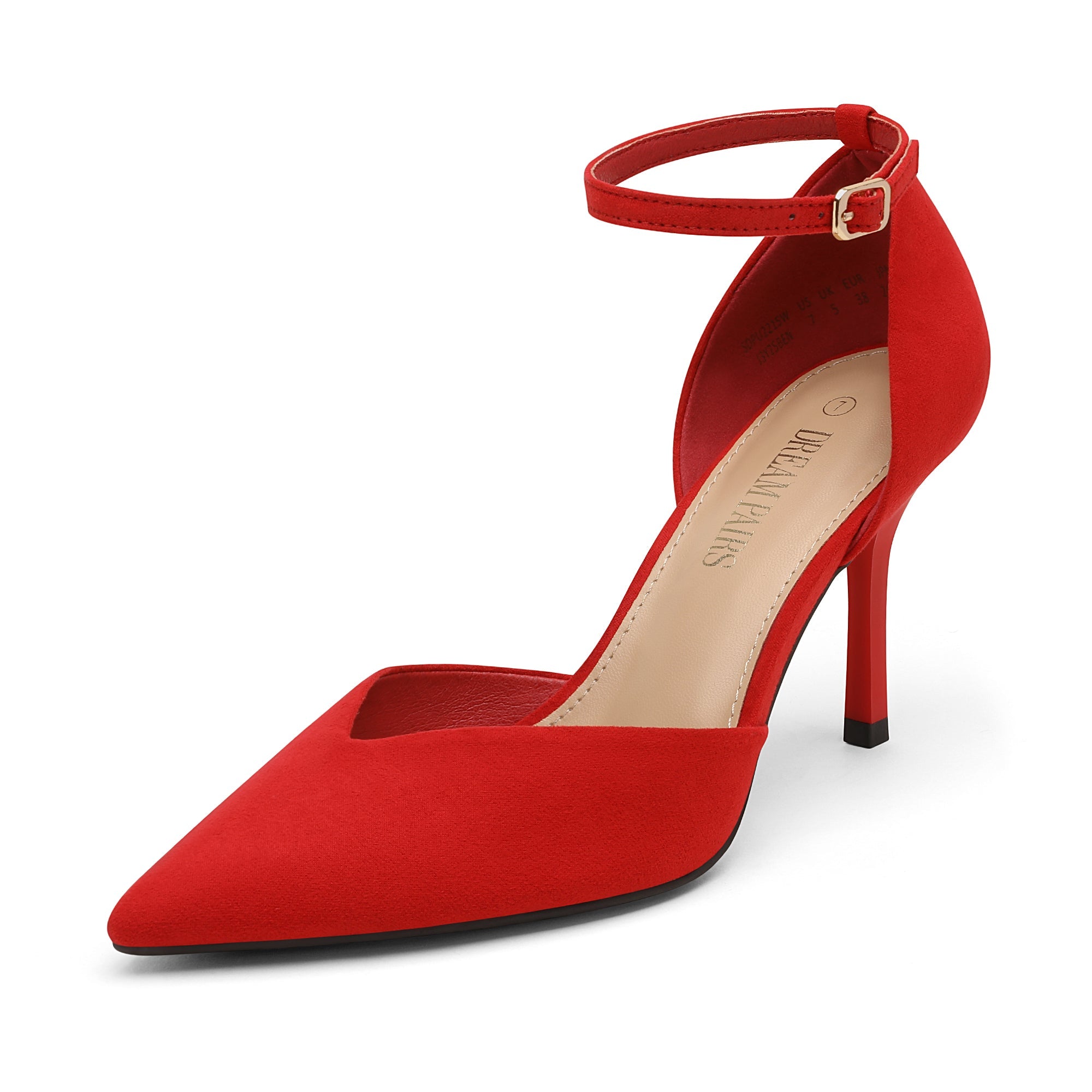 Ankle Strap Pointy Stiletto Pump Heels