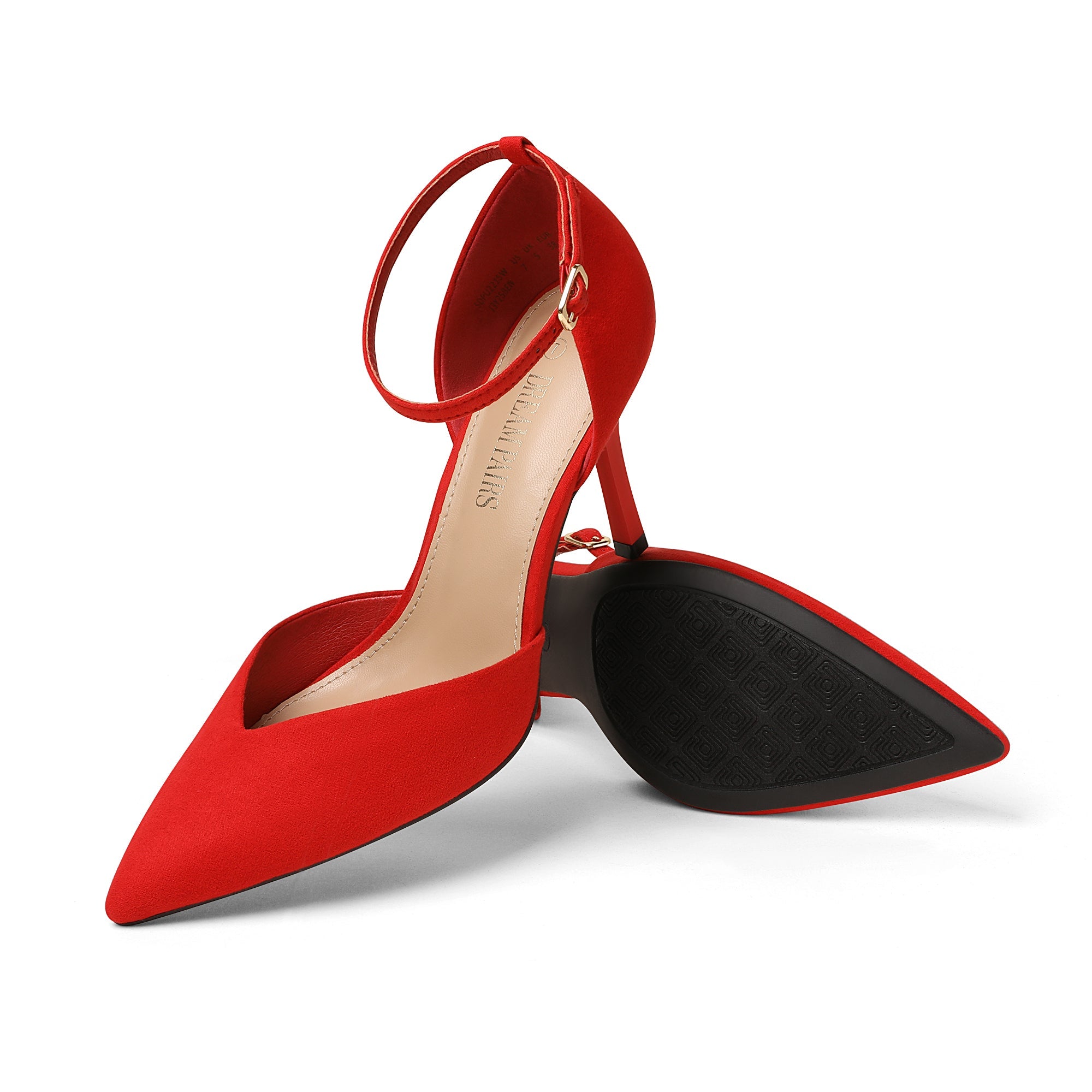 Ankle Strap Pointy Stiletto Pump Heels