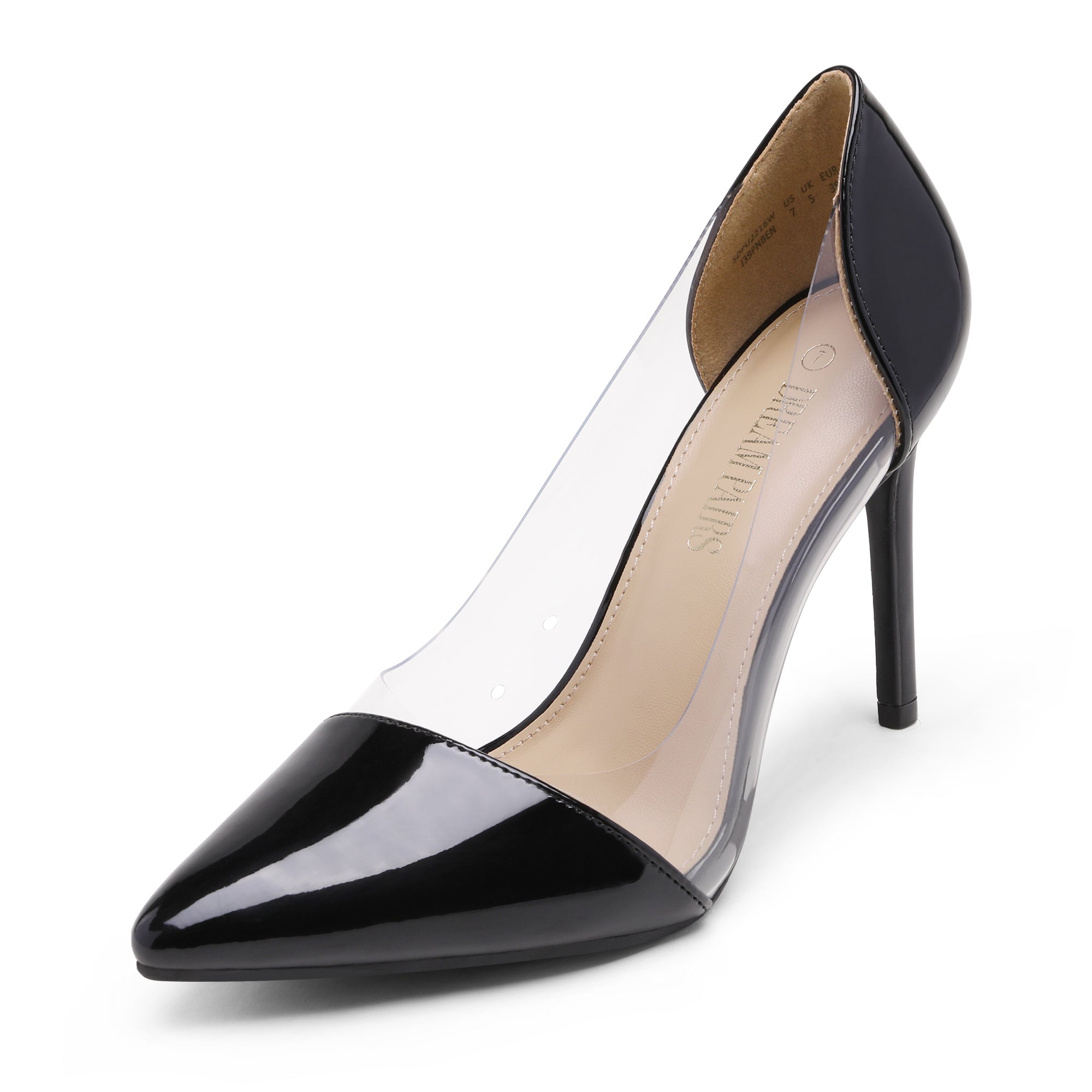 High Heel Transparent Pumps