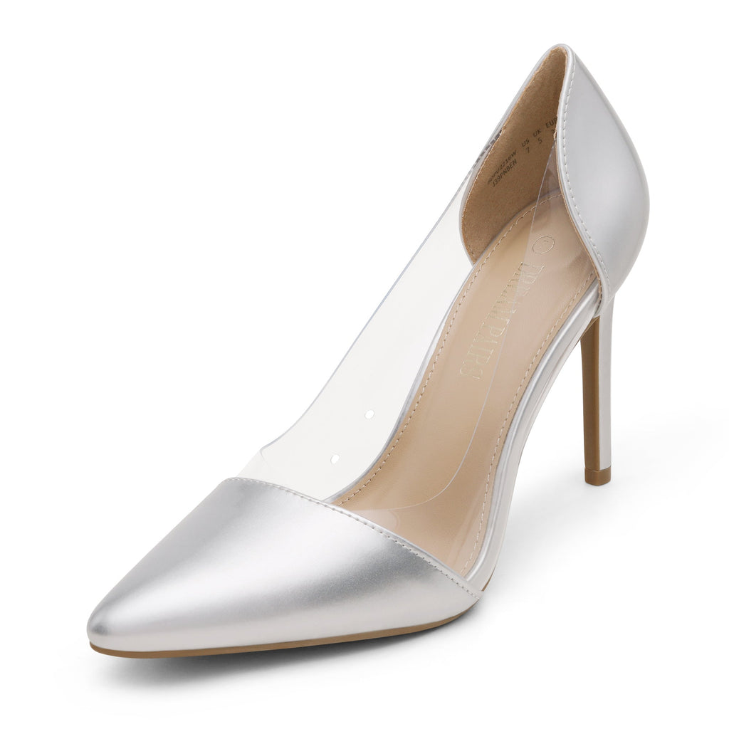 High Heel Transparent Pumps