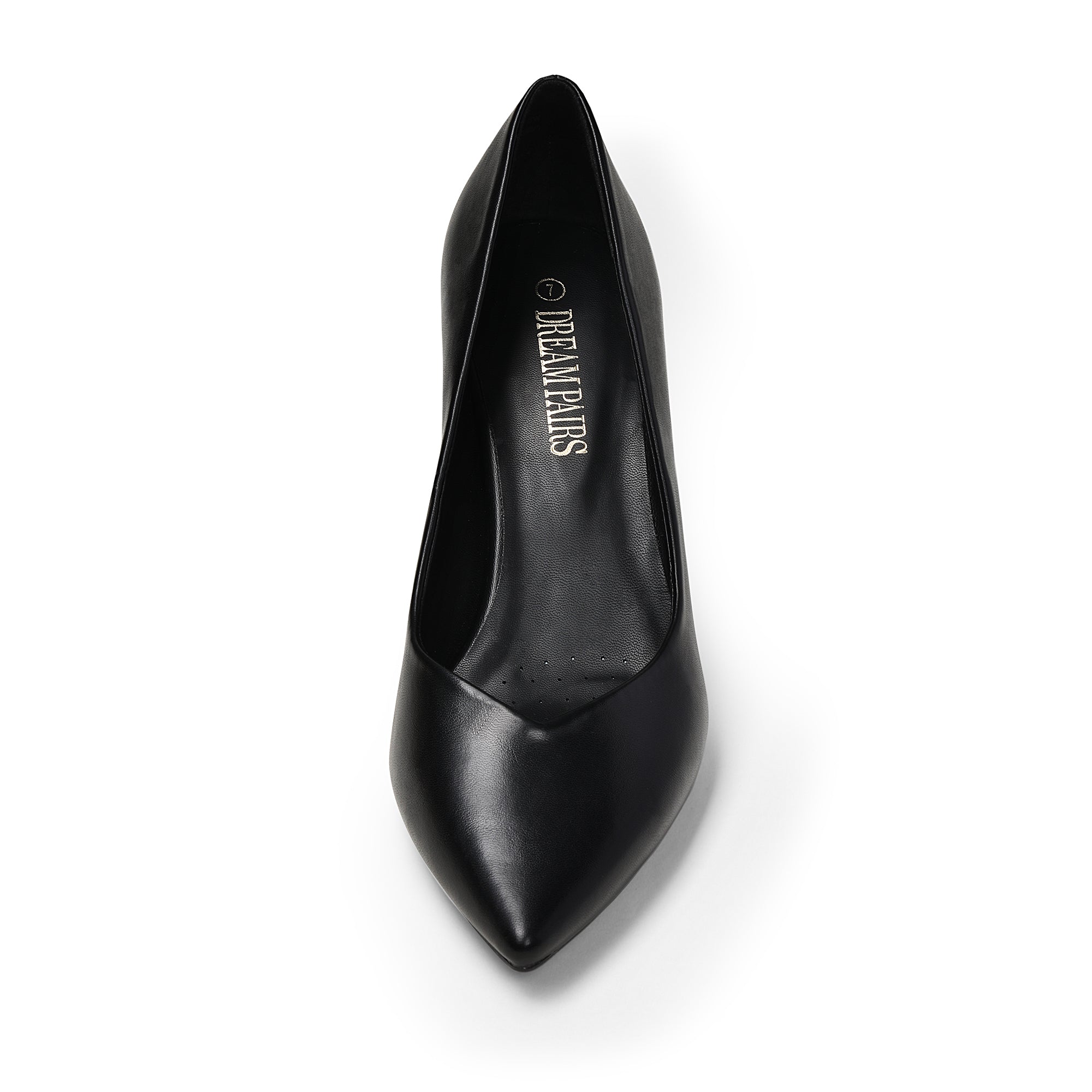Pointed Toe Chunky Heel Pumps