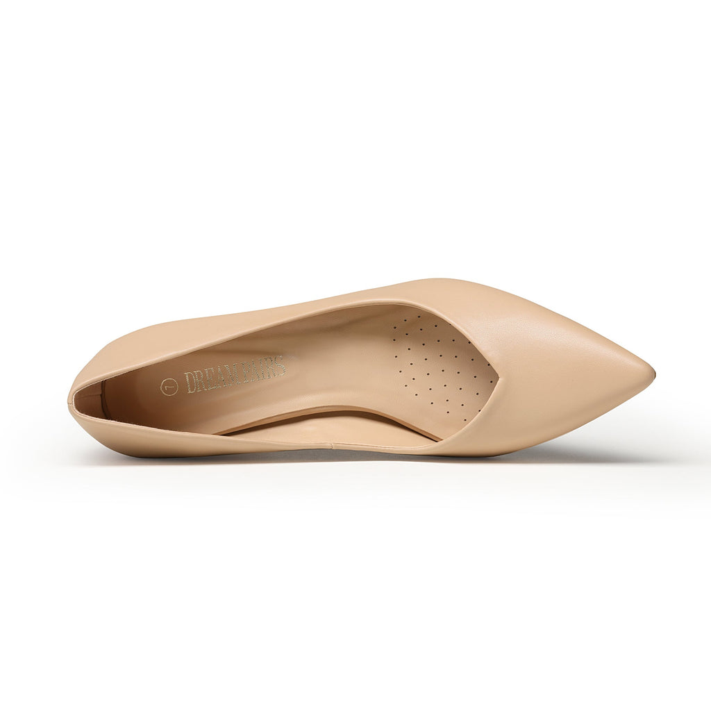 Pointed Toe Chunky Heel Pumps