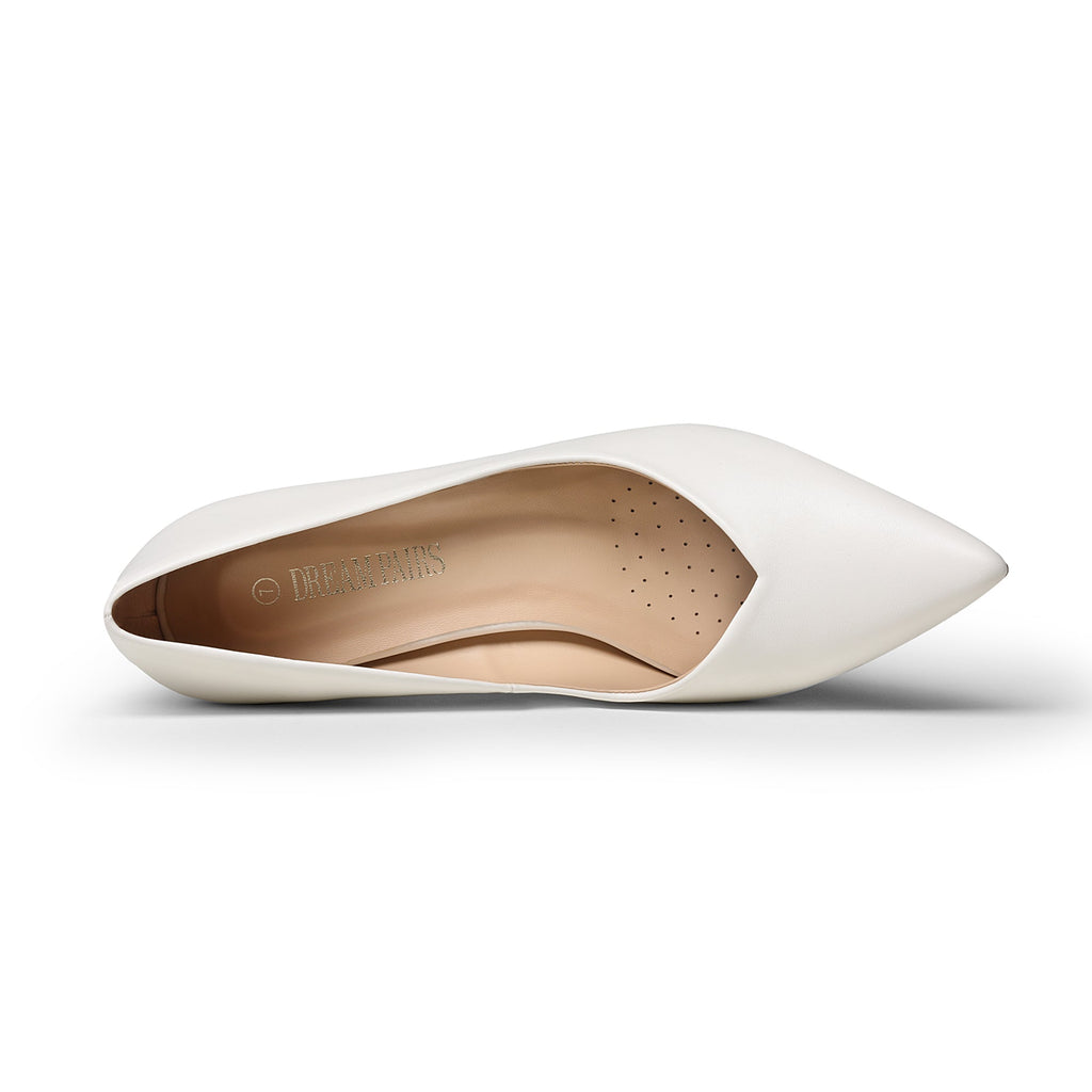 Pointed Toe Chunky Heel Pumps