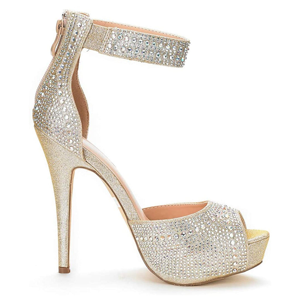 Peep Toe Stiletto Platform Sandals
