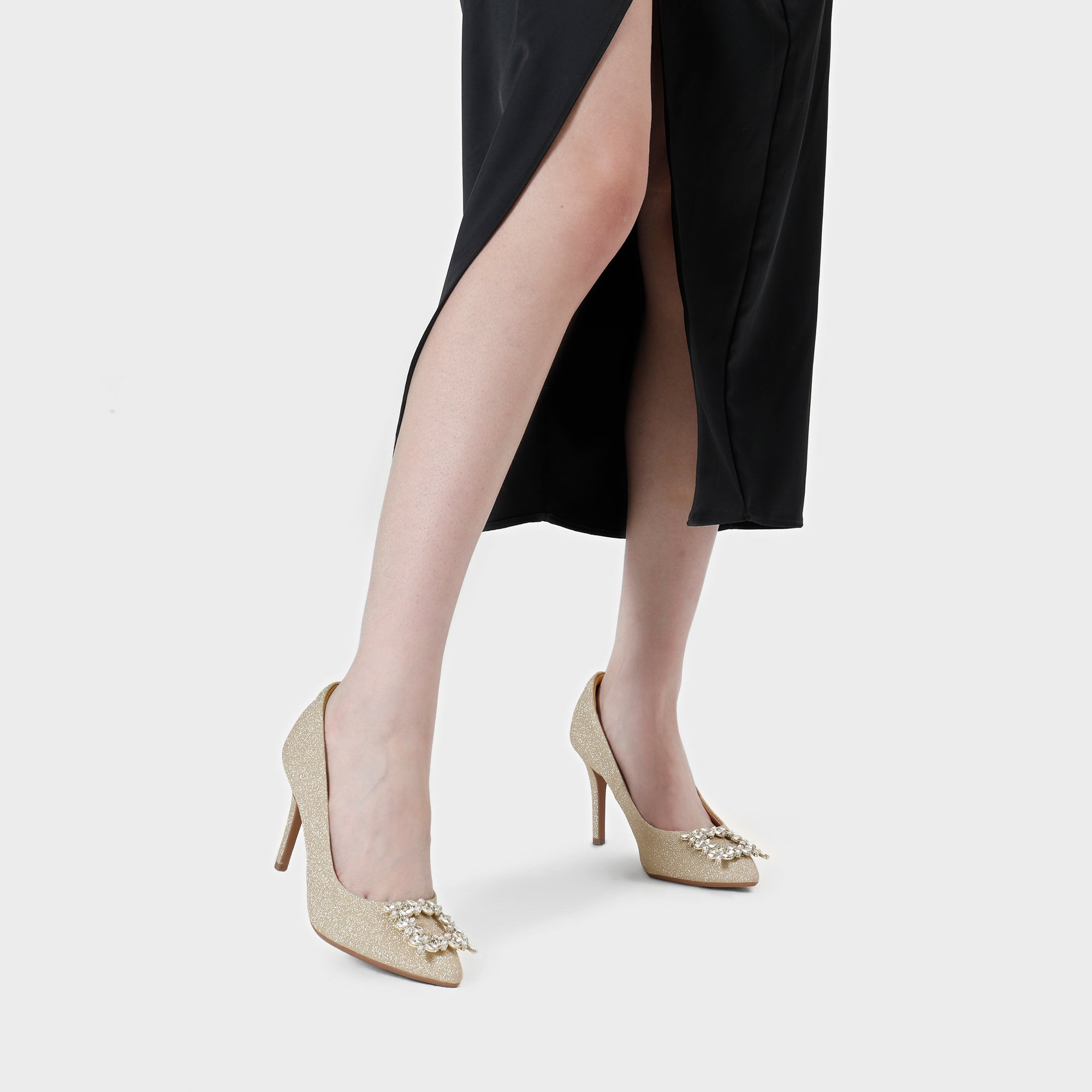 Belle Vie Stiletto Sparkly Pumps
