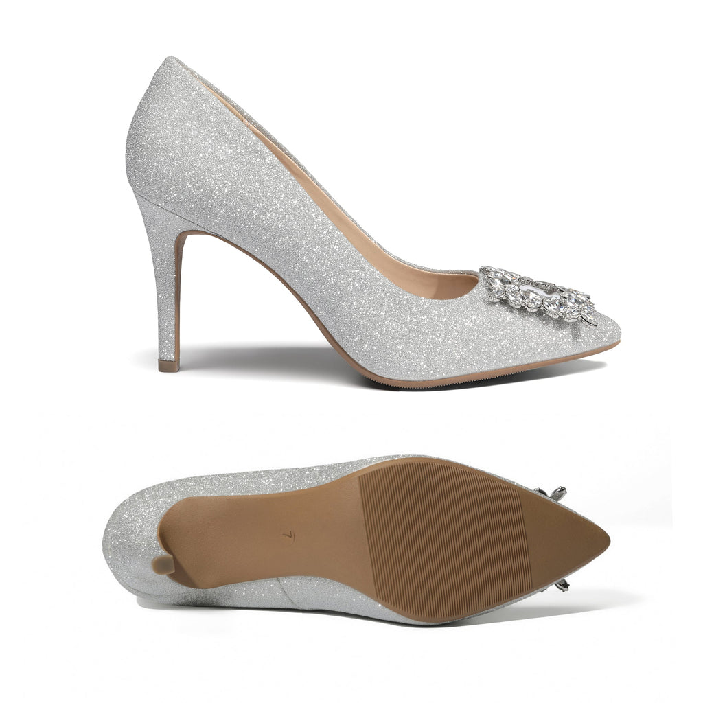 Belle Vie Stiletto Sparkly Pumps