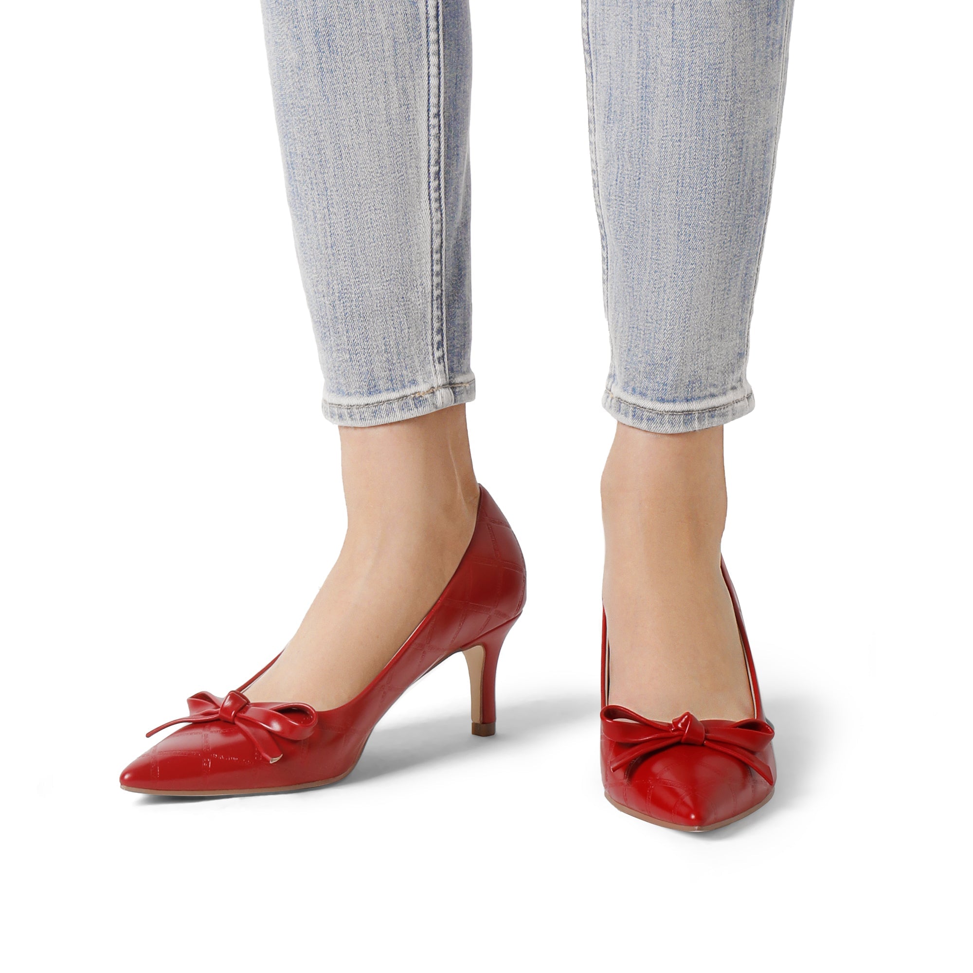 Pointed Toe Kitten Heel Pumps