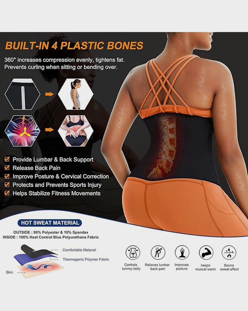 Double Layer Waist Trainer Sweat Belt