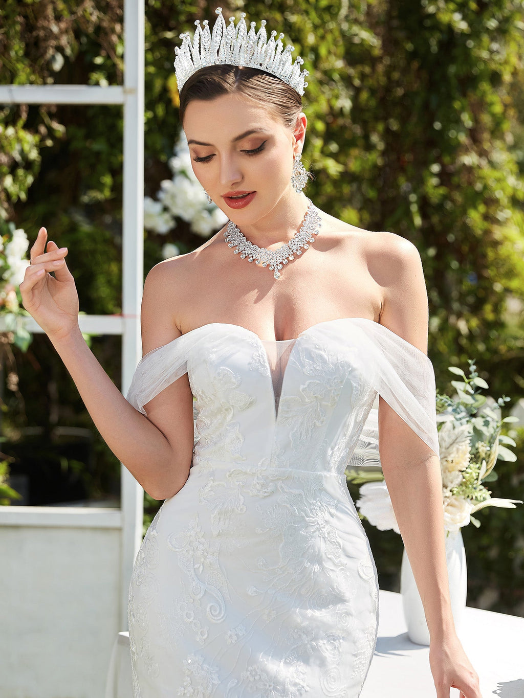 Adorable Off Shoulders Fishtail Wholesale Wedding Dresses