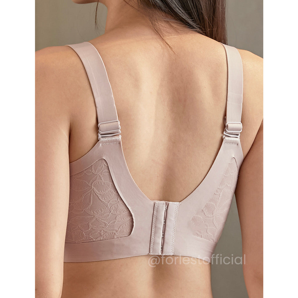 Flora Jacquard Fabric Soft Bra With Jelly Gel® Sidewings Up To Size 44"