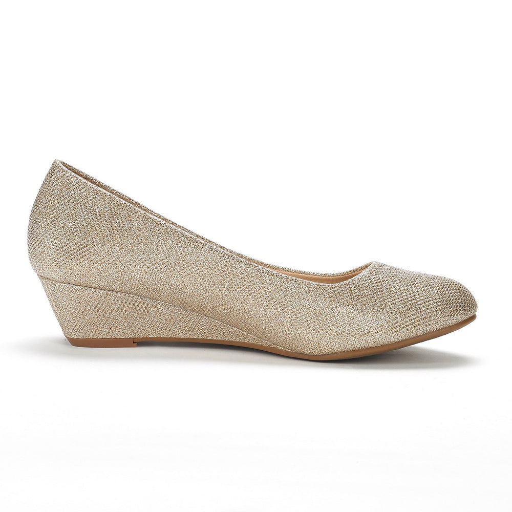 Mid Wedge Heel Pump Shoes
