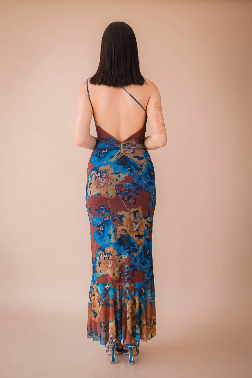 Vestido Praga - Azul Estampado