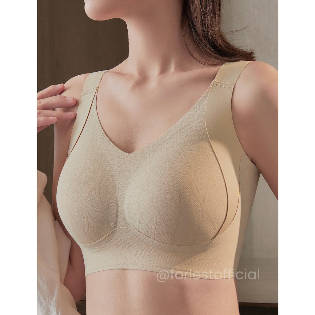 Kimi Enhanced W-Support Posture Bra With Skin-Friendly Fabric Up to Size 44'' & J cup