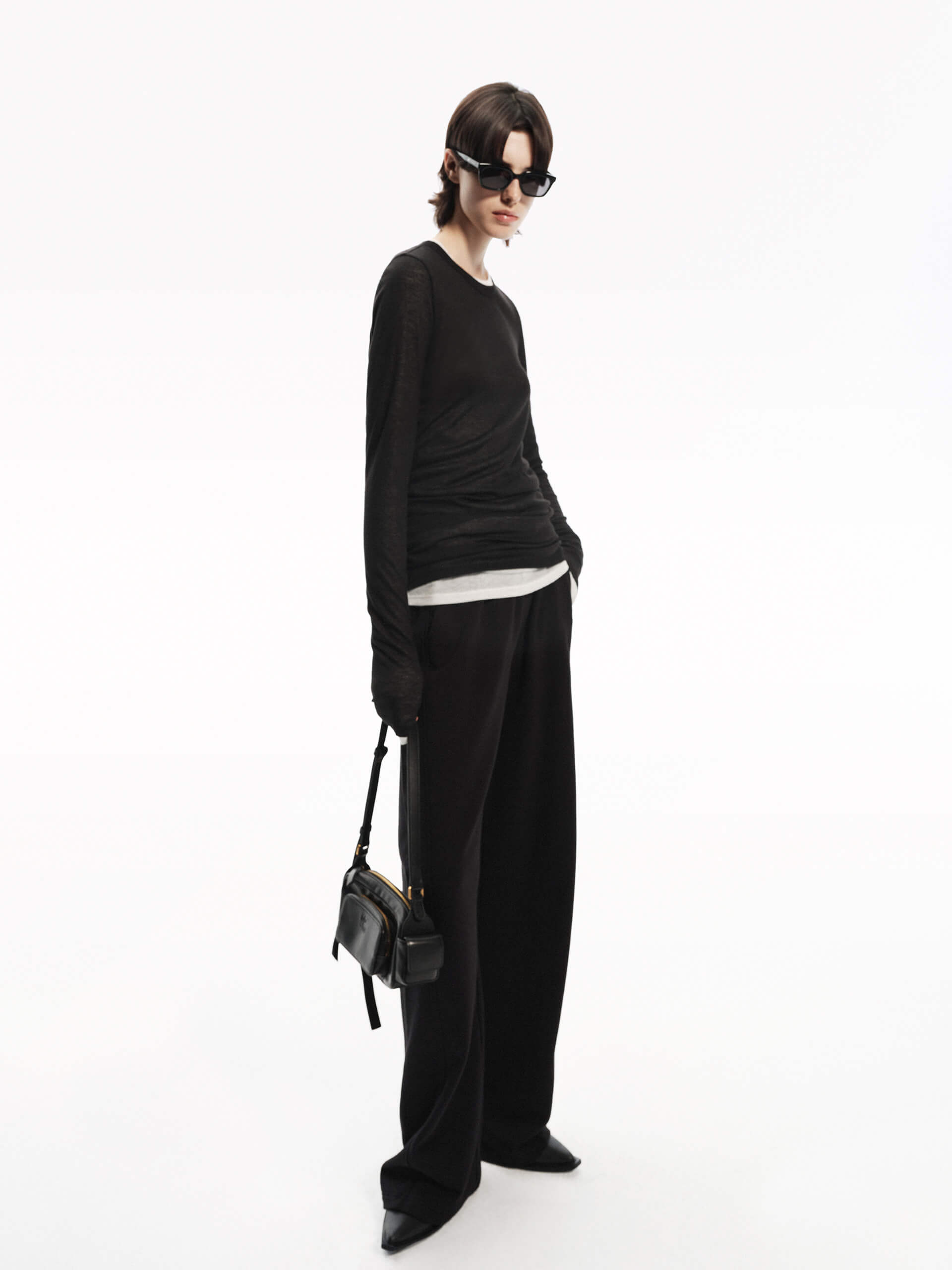 Cotton Wide Leg Pants