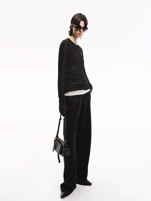 Cotton Wide Leg Pants