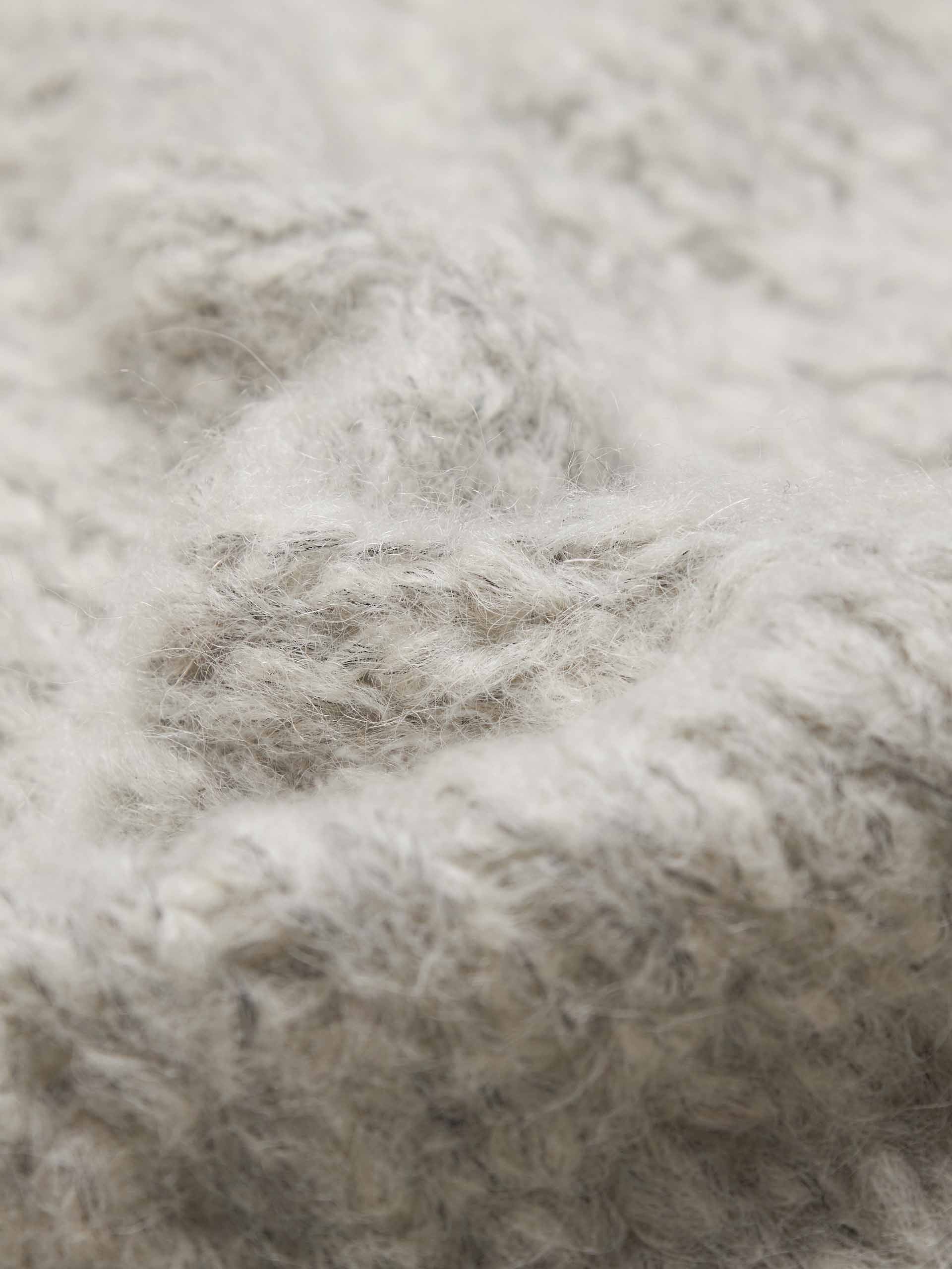 Distressed Detail Fluffy Cardigan