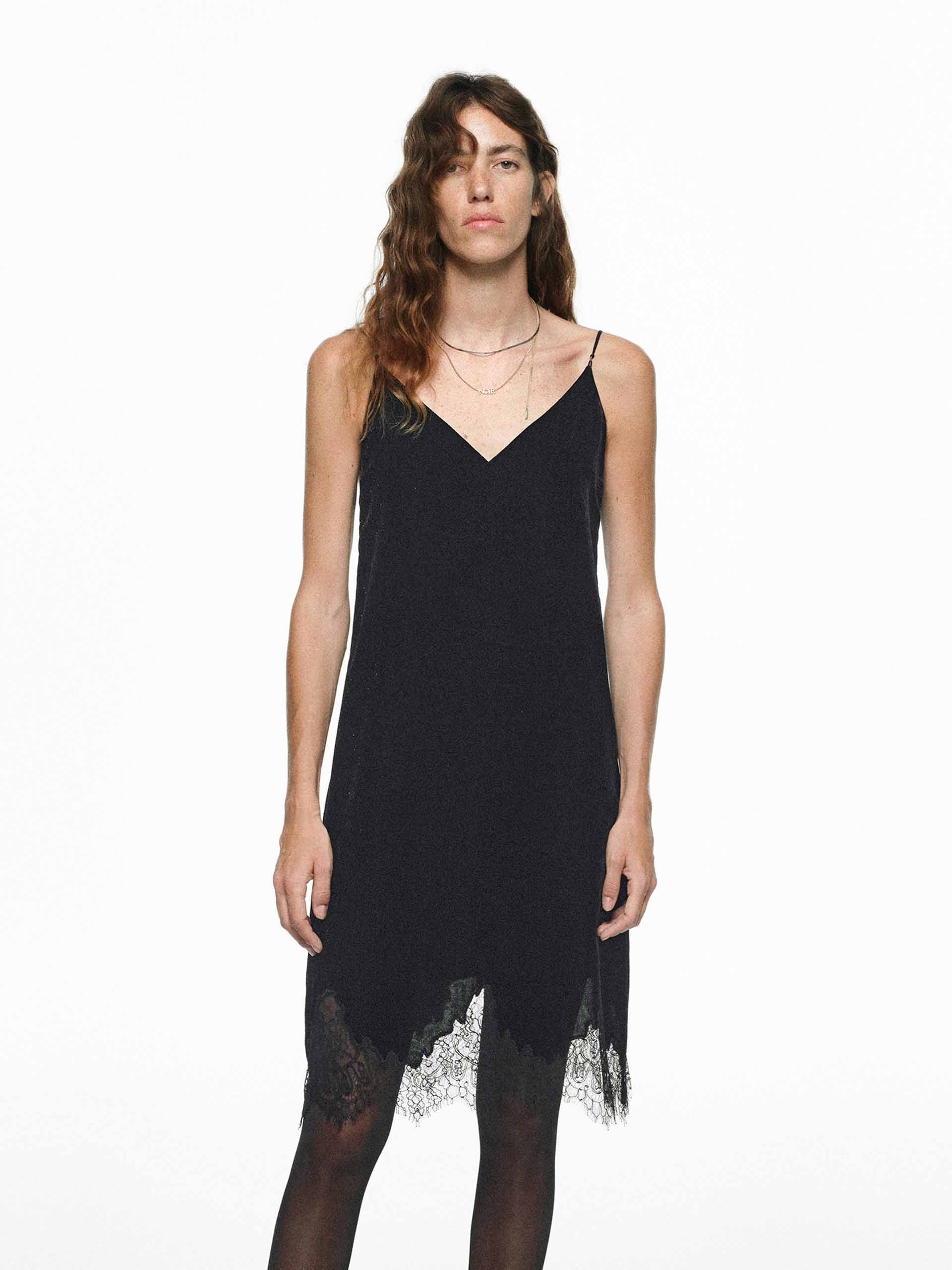 Laced Hem Cami Dress