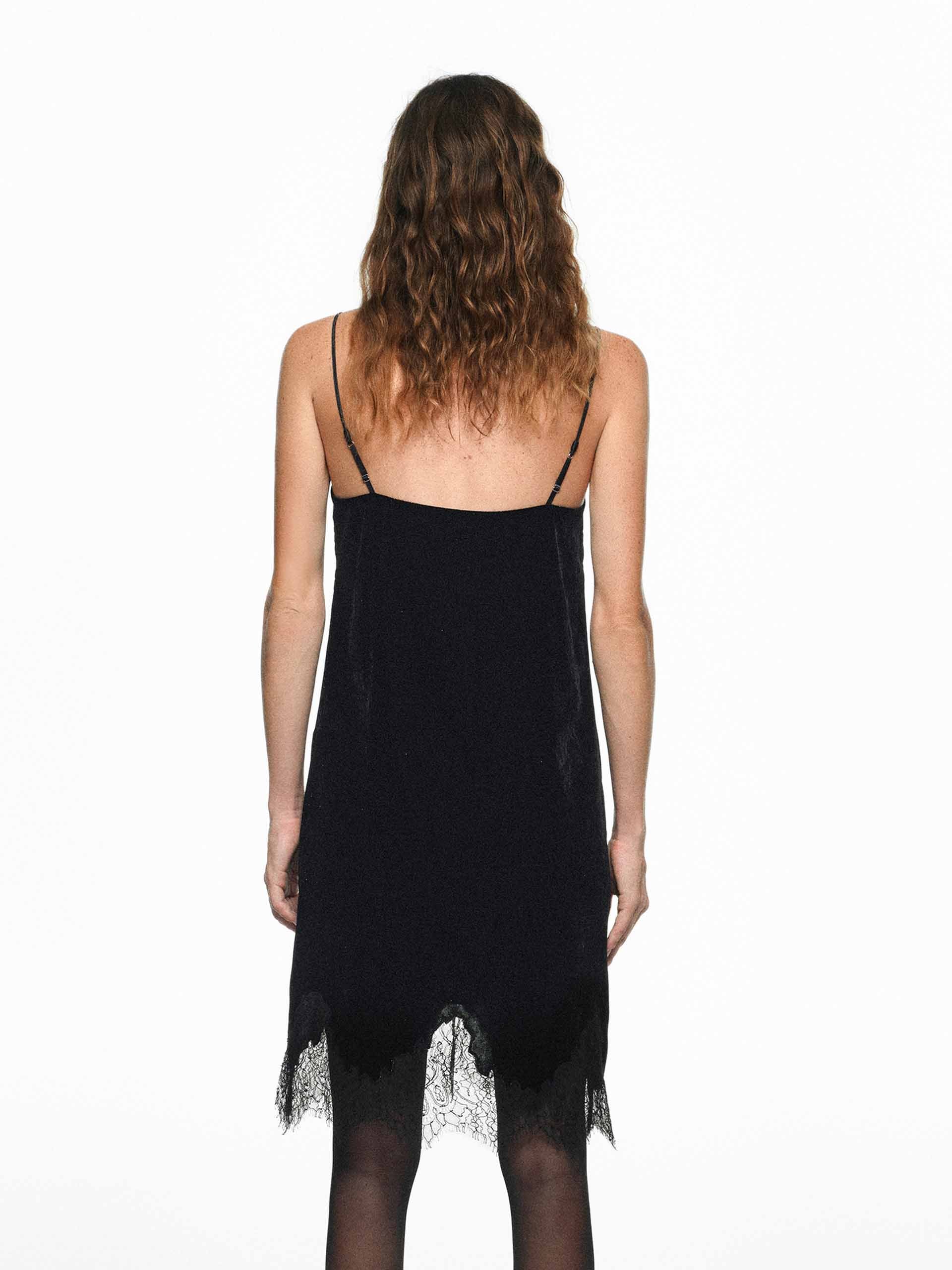 Laced Hem Cami Dress