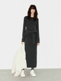 Midi Length Wool Dress