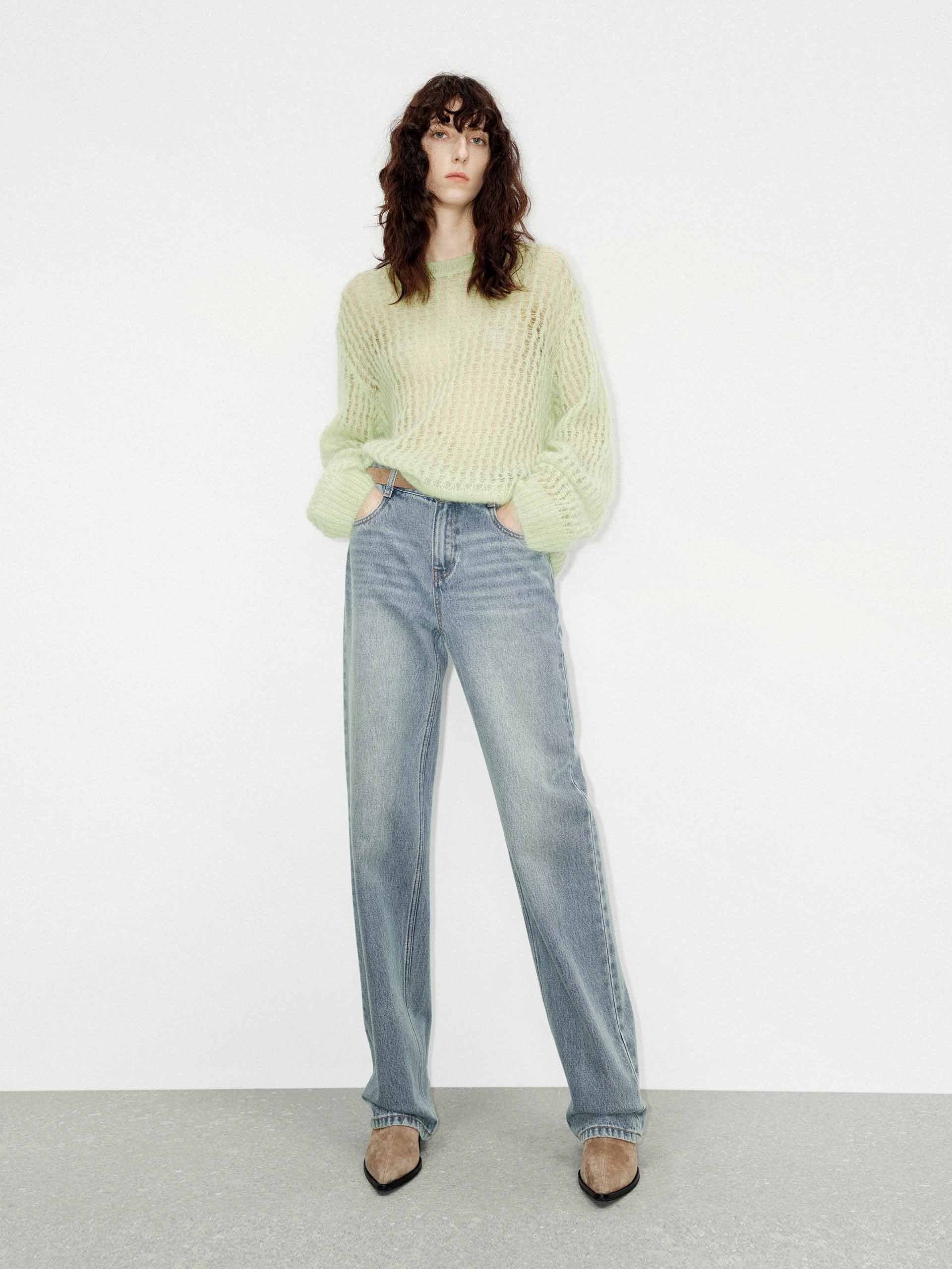 Light Blue Straight Jeans