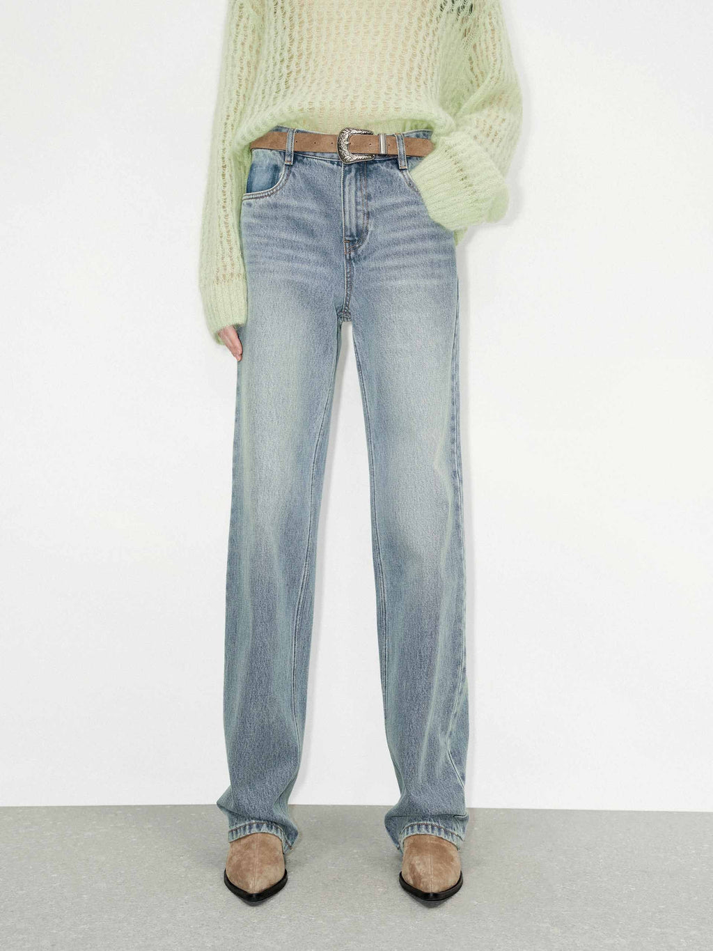 Light Blue Straight Jeans