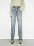 Light Blue Straight Jeans