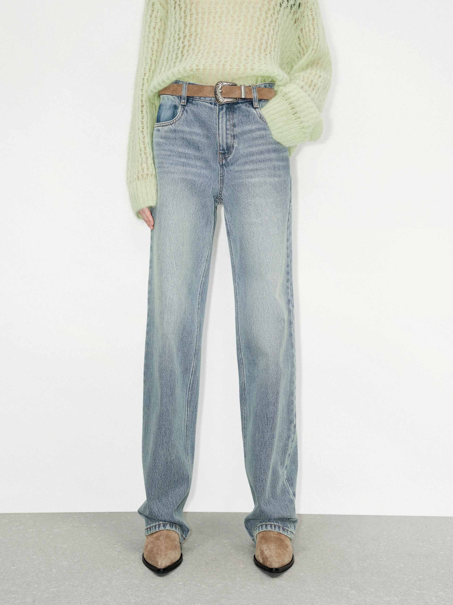 Light Blue Straight Jeans